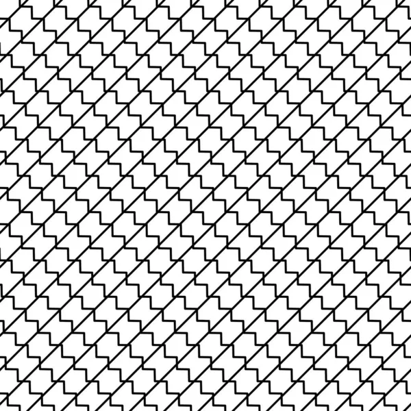 Seamless black and white minimal geometric pattern vector background. Perfect for wallpapers, pattern fills, web page backgrounds, surface textures, textile — Stock Vector