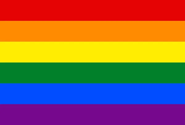 Флаг гордости ЛГБТ или радуга. Яркий заголовок баннера или копирование пространства фон. Красочная прямая полоса. Плоский векторный многоцветный холст. Бисексуальный и трансгендерный символ парада гордости — стоковый вектор