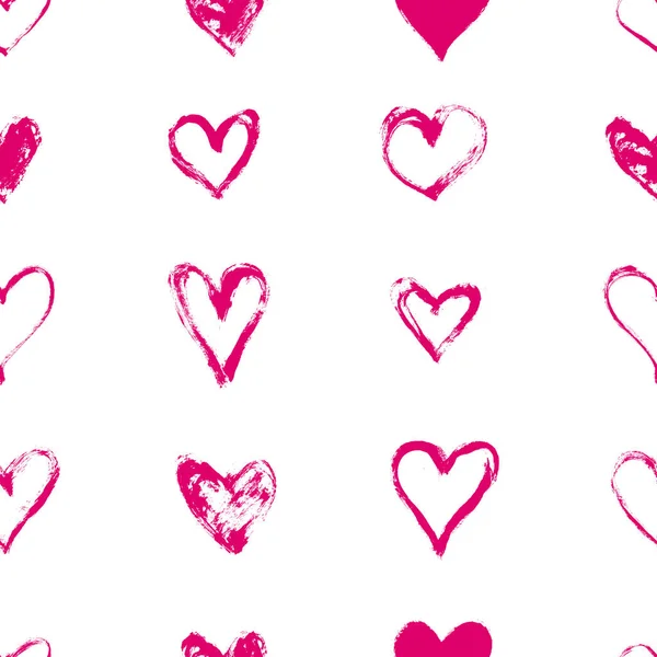 Naadloze patroon met harten. Aftelkalender voor Valentijnsdag, Moederdag. Bruiloft, scrapbook, geschenk inpakpapier achtergrond. Perfect voor achtergronden, opvulpatronen, web-pagina-achtergronden, oppervlakte texturen, textiel — Stockvector