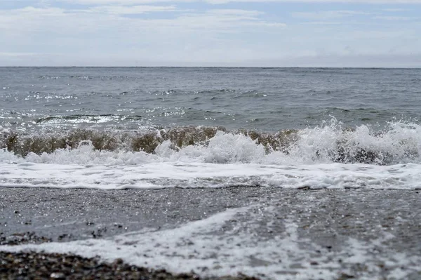 Bouřlivé Moře Vlnami — Stock fotografie