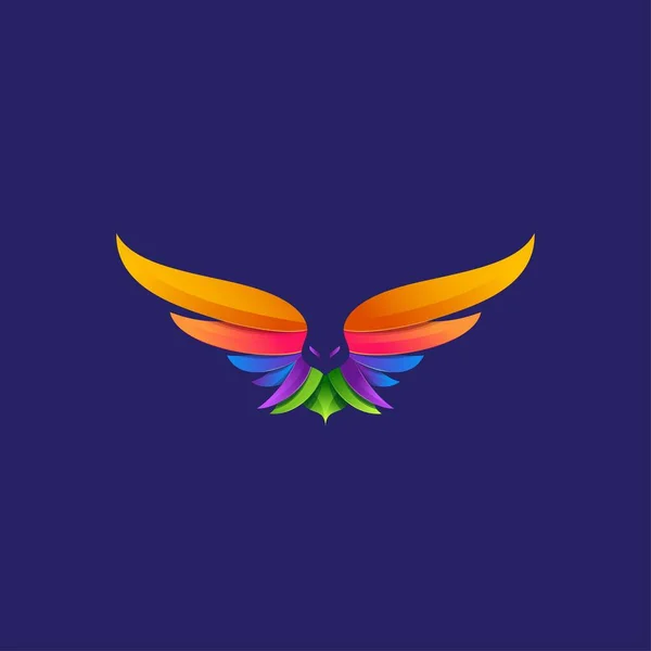 İllüstrasyonlu kuş logosu