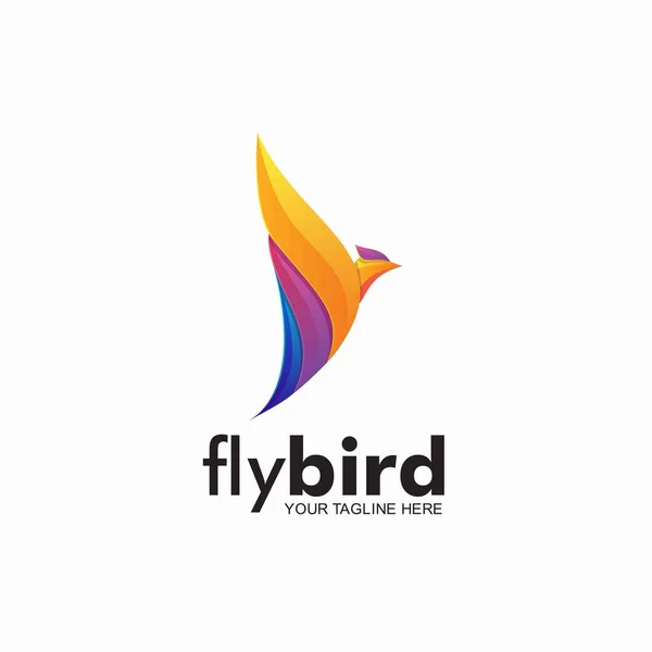 İllüstrasyonlu kuş logosu