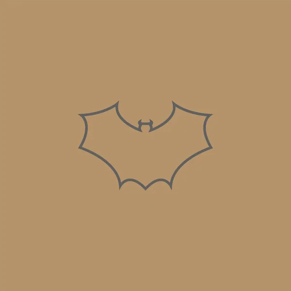 Desain Logo Premium Kelelawar Gambar Vektor Ikon Bat Abstrak - Stok Vektor