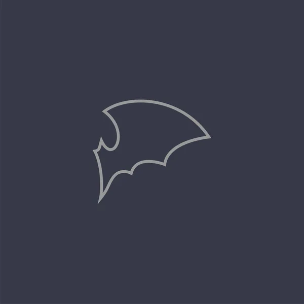 高级蝙蝠标志设计 抽象图标蝙蝠矢量图解 — 图库矢量图片
