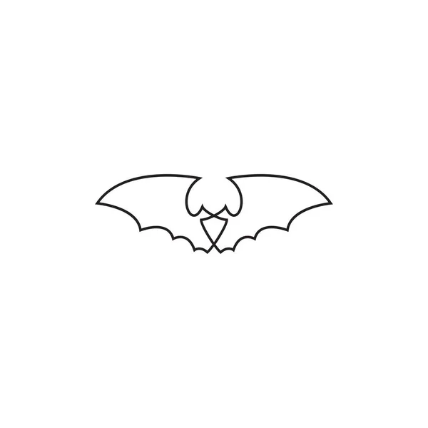 Premium Bat Logotyp Design Abstrakt Ikon Bat Vektor Illustration — Stock vektor