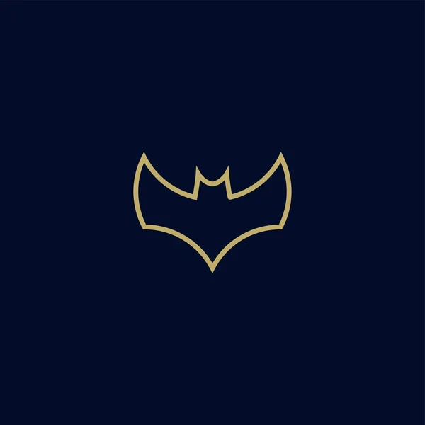 Premium Bat Logo Ontwerp Abstract Icoon Vleermuis Vector Illustratie — Stockvector