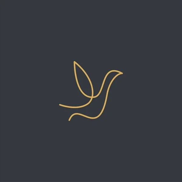 Premium Bird Logo Mit Modernem Konzept Vektor Abbildung Für Vogelsymbole — Stockvektor