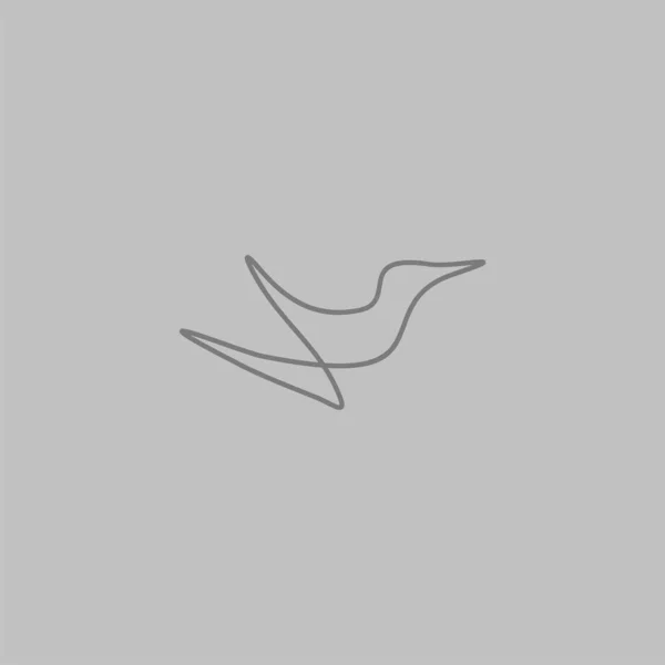 Logo Premium Bird Con Concepto Moderno Icono Pájaro Vector Ilustración — Vector de stock