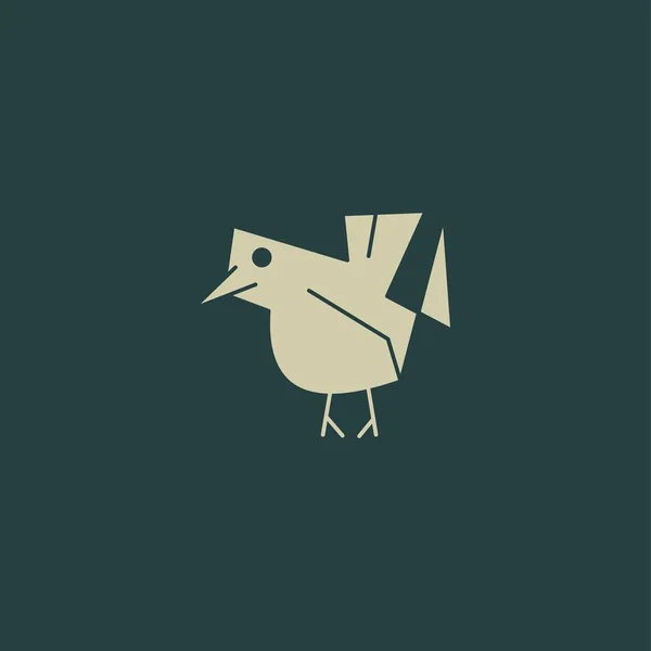 Logo Premium Bird Avec Concept Moderne Illustration Vectorielle Icône Oiseau — Image vectorielle