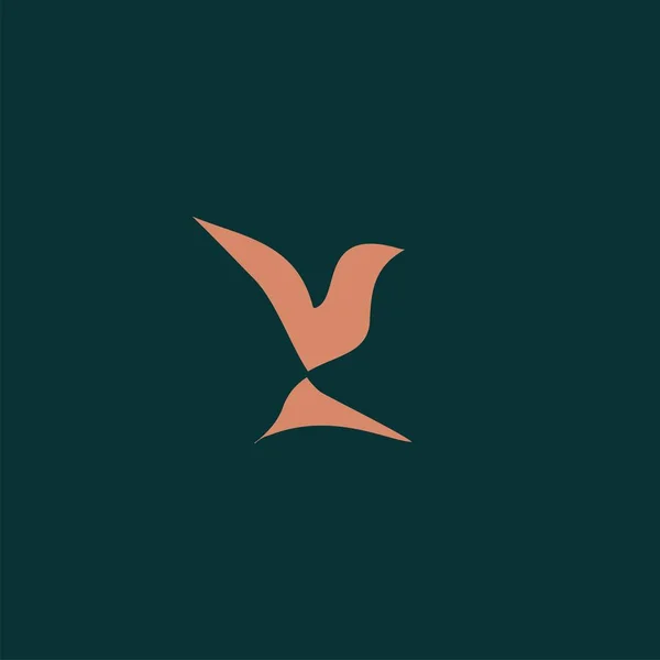 Logo Premium Bird Nowoczesną Koncepcją Ilustracja Wektora Ptaka — Wektor stockowy