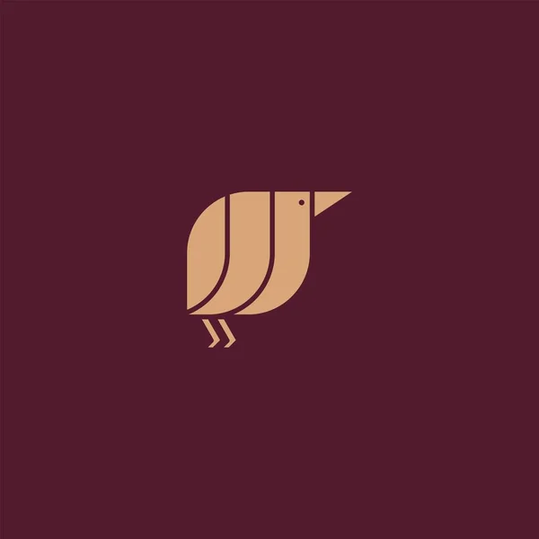 Logo Premium Bird Avec Concept Moderne Illustration Vectorielle Icône Oiseau — Image vectorielle