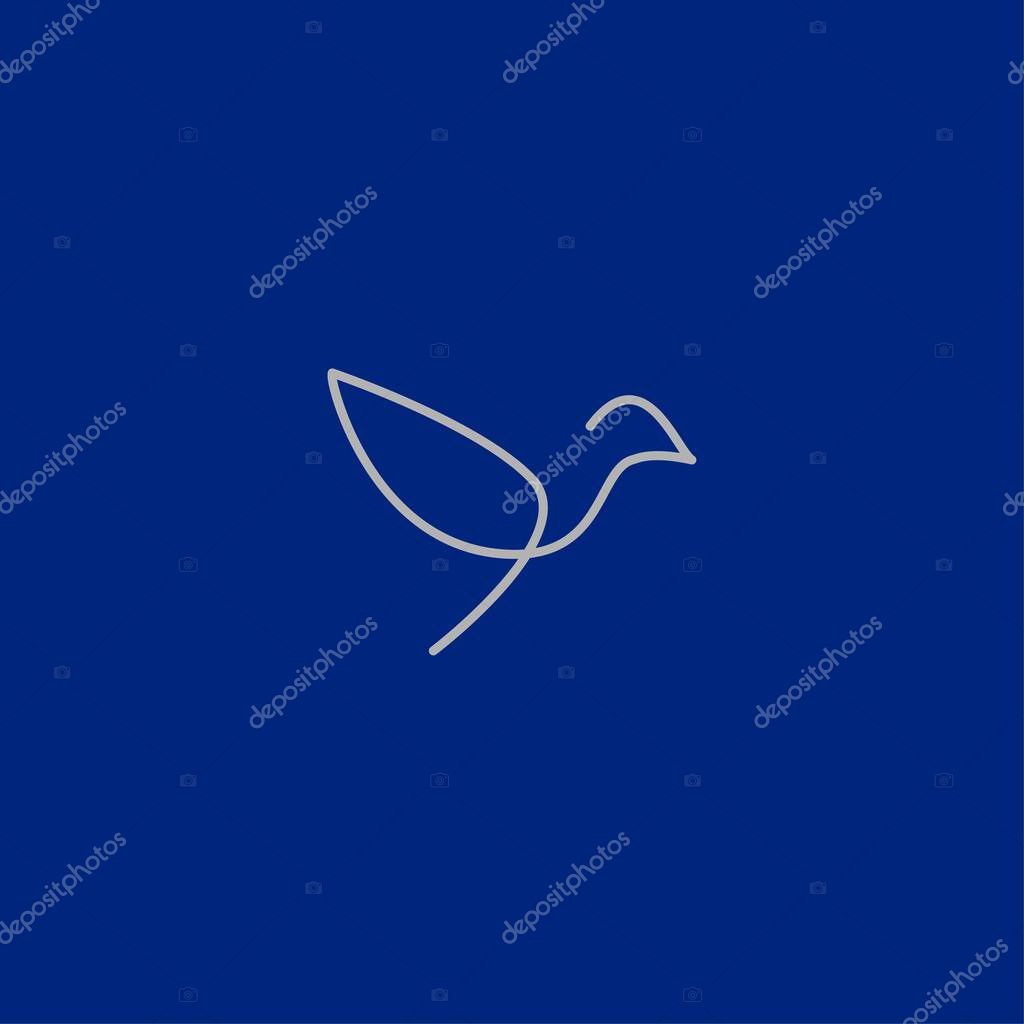 Premium Bird logo with modern concept. Bird icon vector illustration