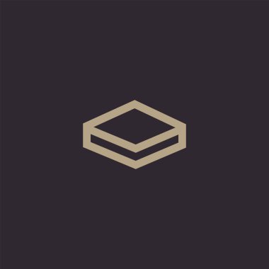 Premium kitap logosu tasarımı. Soyut kitap simgesi vektör illüstrasyonu