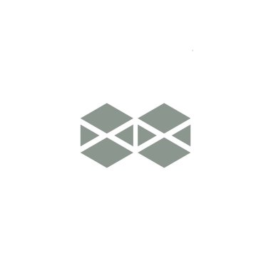 Birinci sınıf logo tasarımı. kutu simgesi vektör illüstrasyonu