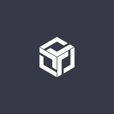 Birinci sınıf logo tasarımı. kutu simgesi vektör illüstrasyonu