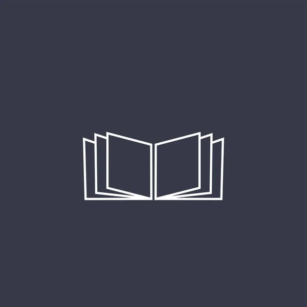 Design Logotipo Livro Premium Ícone Livro Abstrato Ilustração Vetorial — Vetor de Stock
