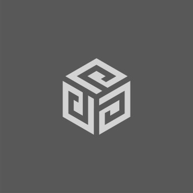 Birinci sınıf logo tasarımı. kutu simgesi vektör illüstrasyonu