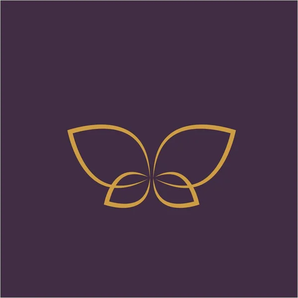 Butterfly Logo Design Avec Concept Moderne Modèle Vectoriel Papillon Icône — Image vectorielle