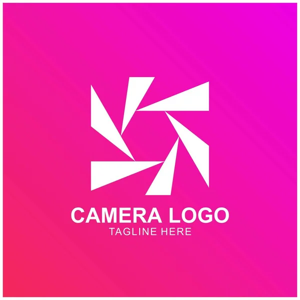 Kamera Logo Vector Sablon Fényképezés Ikon Design — Stock Vector