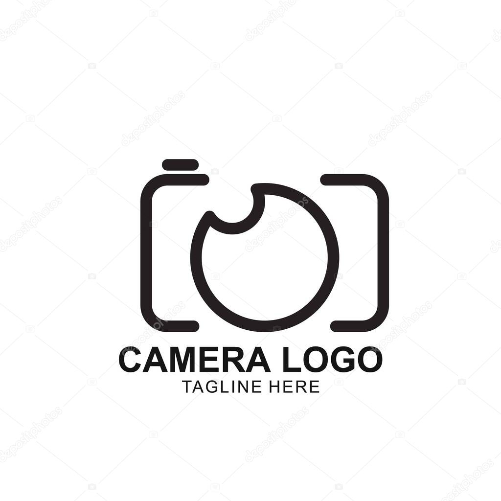 Camera Logo Vector Template. Photography Icon Design