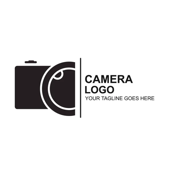 Modèle Vecteur Logo Caméra Photographie Icône Design — Image vectorielle