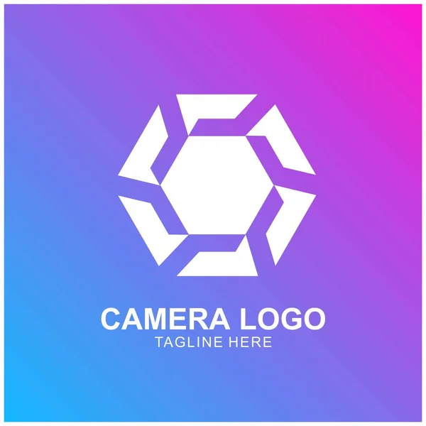 Шаблон Вектора Логотипа Камеры Дизайн Икон — стоковое фото