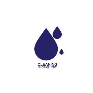 Temizlik ve Bakım Logosu Şablonu. Daireleri ve ofisleri temizliyorum.