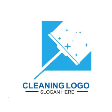 Temizlik ve Bakım Logosu Şablonu. Daireleri ve ofisleri temizliyorum.
