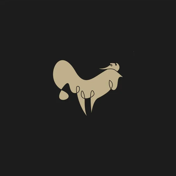 Premium Kyckling Logotyp Med Modernt Koncept Abstrakt Ikon Kyckling Vektor — Stock vektor