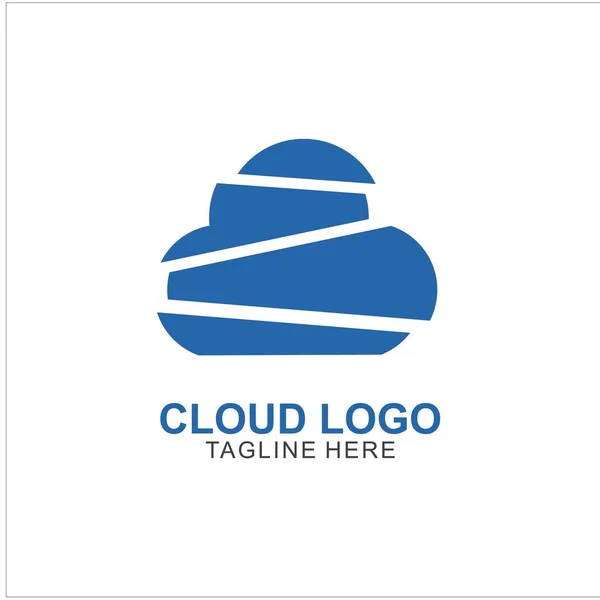 Cloud Logo Template Design Cloud Icon Design Vector — Stock Vector