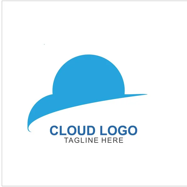 Plantilla Logotipo Cloud Design Diseño Iconos Nube Vector — Vector de stock