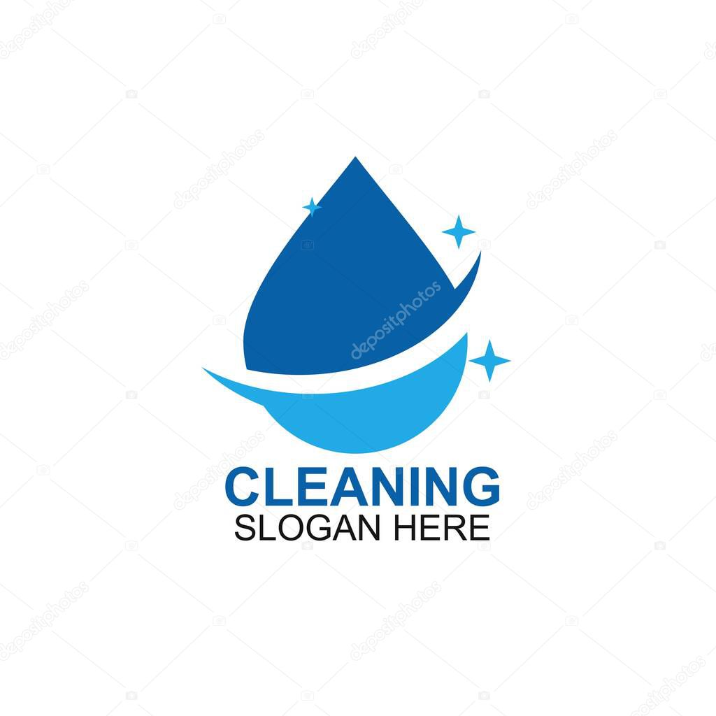 Cleaning And Maintenance Logo Template. cleaning apartments and offices