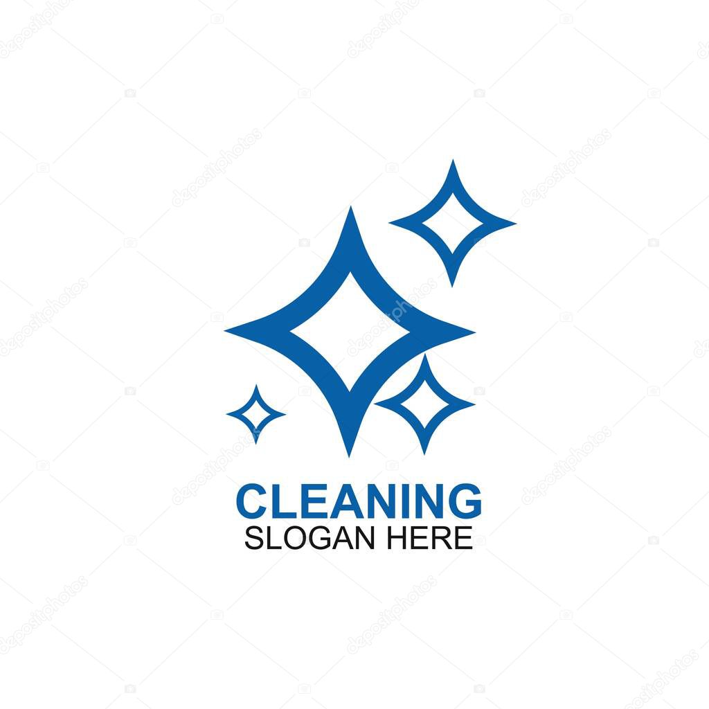 Cleaning And Maintenance Logo Template. cleaning apartments and offices