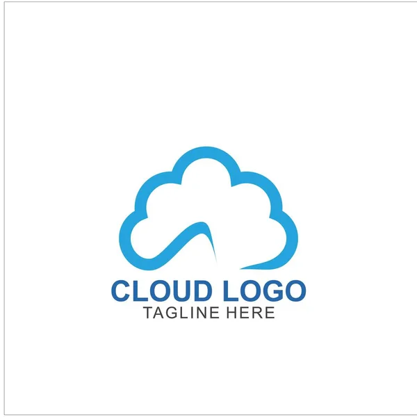 Modèle Logo Cloud Design Conception Icône Cloud Vectoriel — Image vectorielle