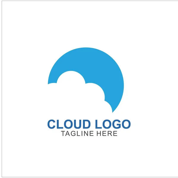 Projekt Szablonu Logo Chmury Projekt Ikony Chmury Vector — Wektor stockowy