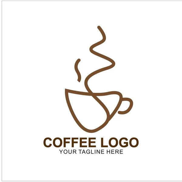 Coffee Logo Design Modern Concept Icon Coffee Cup Vector Template — Stock Vector