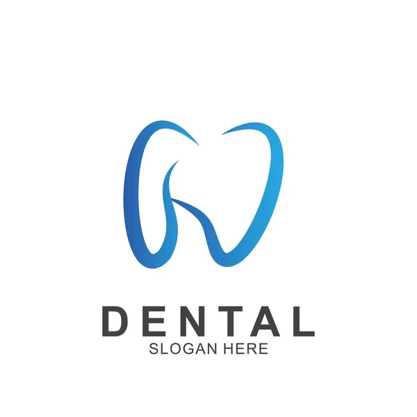 Modelo Design Colorido Logotipo Dental Ícone Dente Abstrato Moderno —  Vetores de Stock