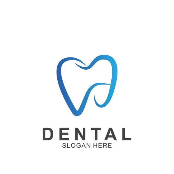 Modelo Design Colorido Logotipo Dental Ícone Dente Abstrato Moderno —  Vetores de Stock