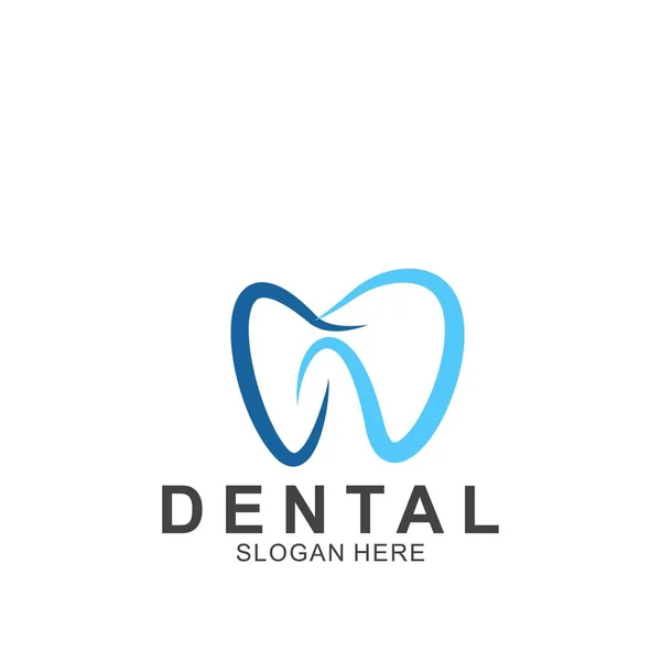 Dental Logo Bunte Design Vorlage Ikone Zahn Abstrakt Modern — Stockvektor