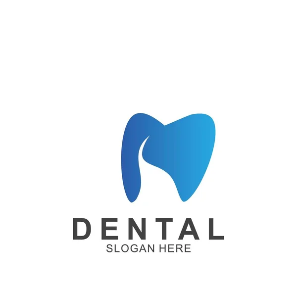 Zubní Logo Barevné Design Šablony Ikona Zub Abstraktní Moderní — Stockový vektor