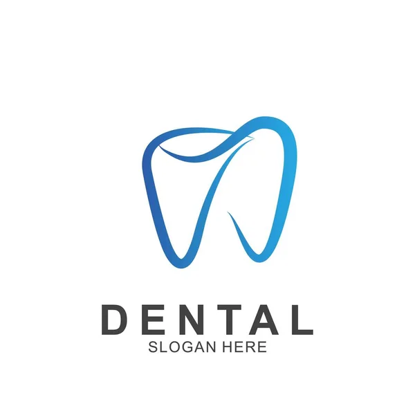 Dental Logo Colorful Design Template Icon Tooth Abstract Modern — Stock Vector