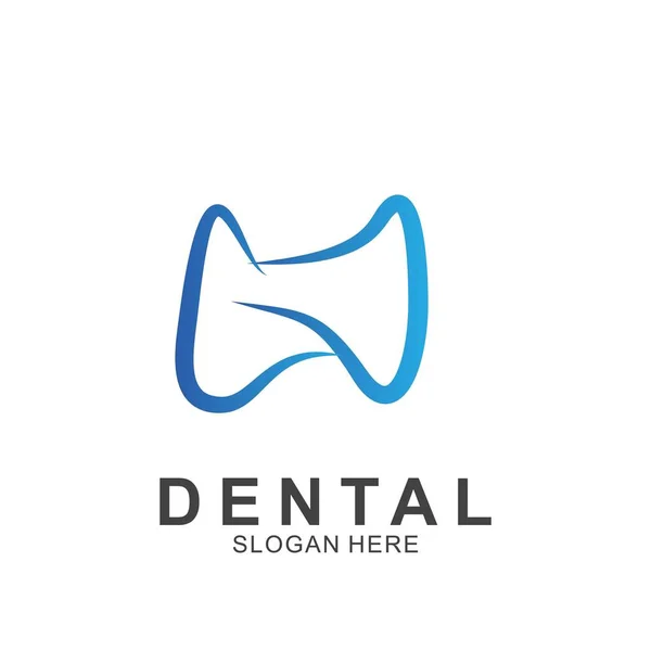 Modelo Design Colorido Logotipo Dental Ícone Dente Abstrato Moderno — Vetor de Stock