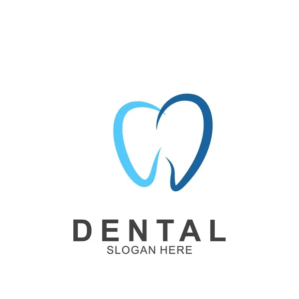 Modelo Design Colorido Logotipo Dental Ícone Dente Abstrato Moderno —  Vetores de Stock