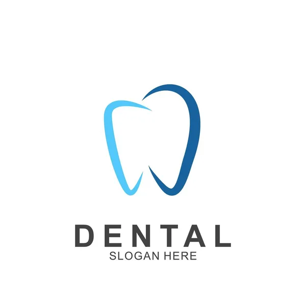 Modelo Design Colorido Logotipo Dental Ícone Dente Abstrato Moderno —  Vetores de Stock