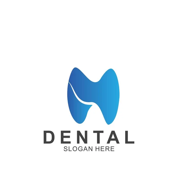 Modelo Design Colorido Logotipo Dental Ícone Dente Abstrato Moderno — Vetor de Stock