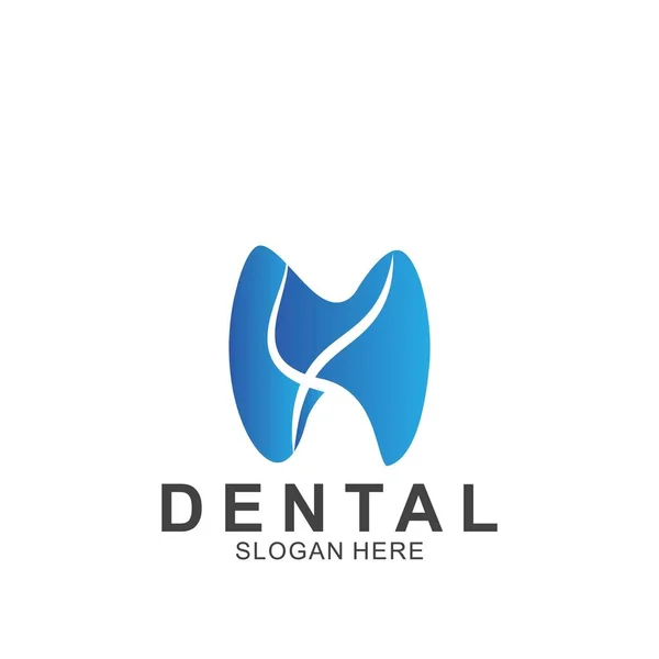 Dental Logo Bunte Design Vorlage Ikone Zahn Abstrakt Modern — Stockvektor