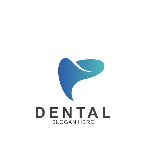 Modelo Design Colorido Logotipo Dental Ícone Dente Abstrato Moderno —  Vetores de Stock