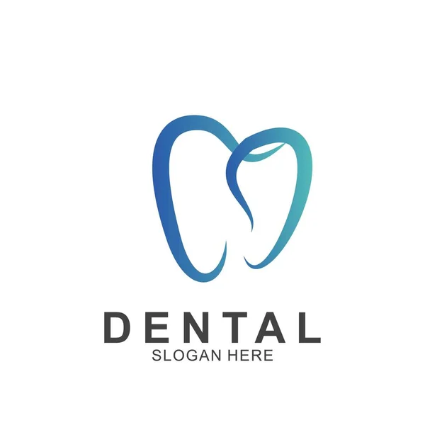 Dental Logo Colorful Design Template Icon Tooth Abstract Modern — Stock Vector