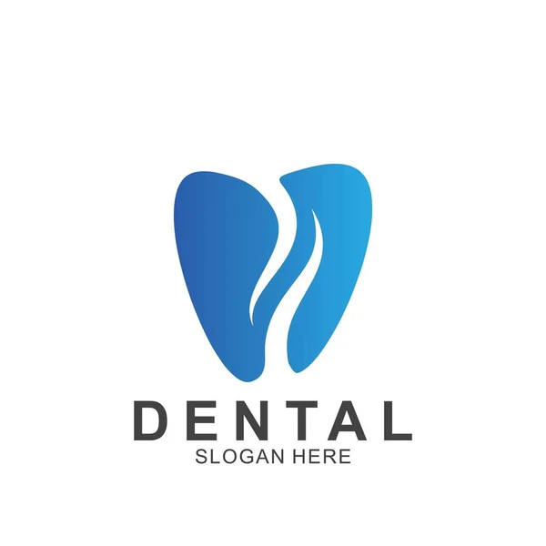 Dental Logo Bunte Design Vorlage Ikone Zahn Abstrakt Modern — Stockvektor