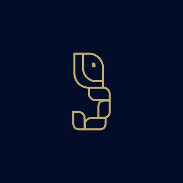 Modern Konseptli Fil Logosu Tasarımı Simge Fil Vektörü — Stok Vektör